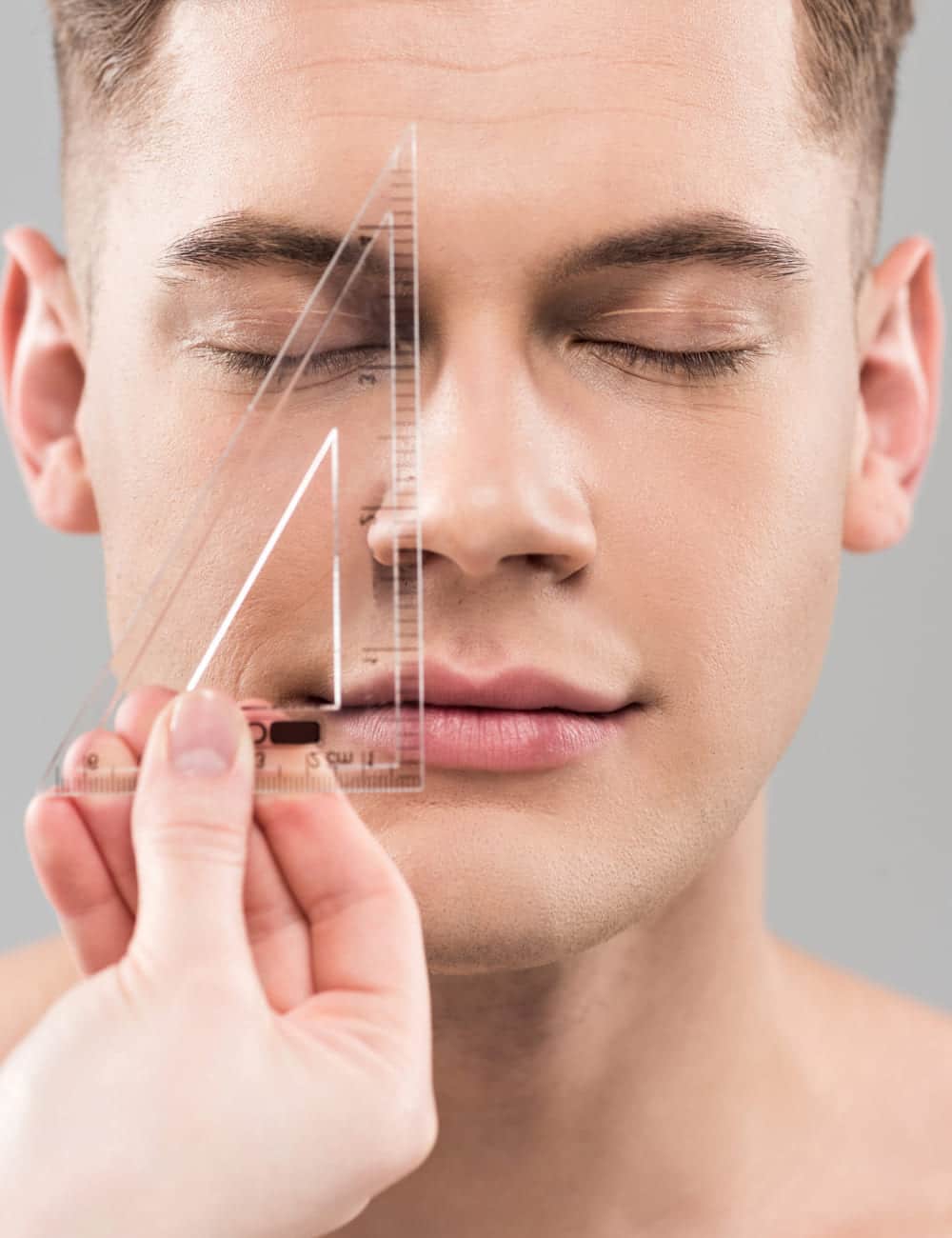 marcación mandibular hombre